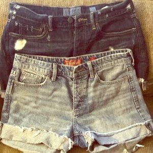 2 pairs of boyfriend shorts from lucky